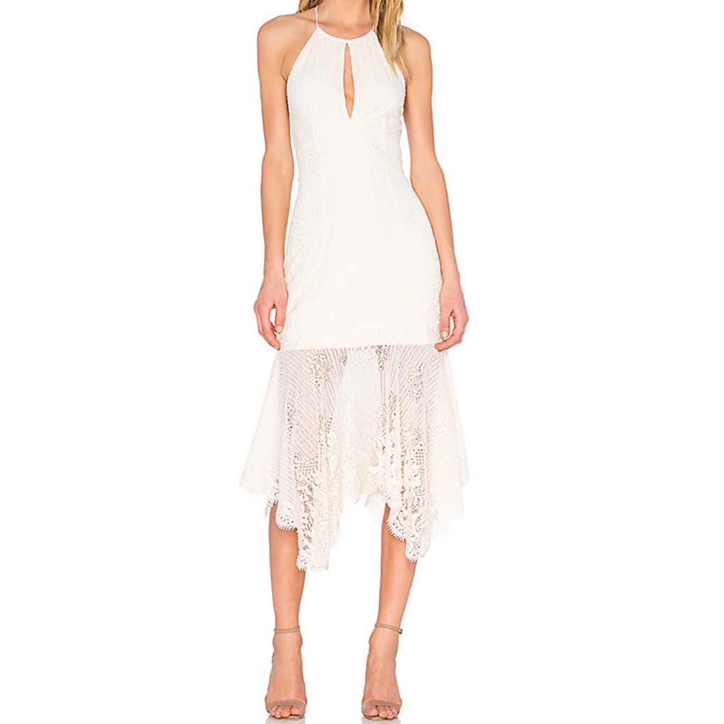 Saylor Ali Lace Dress In Creme